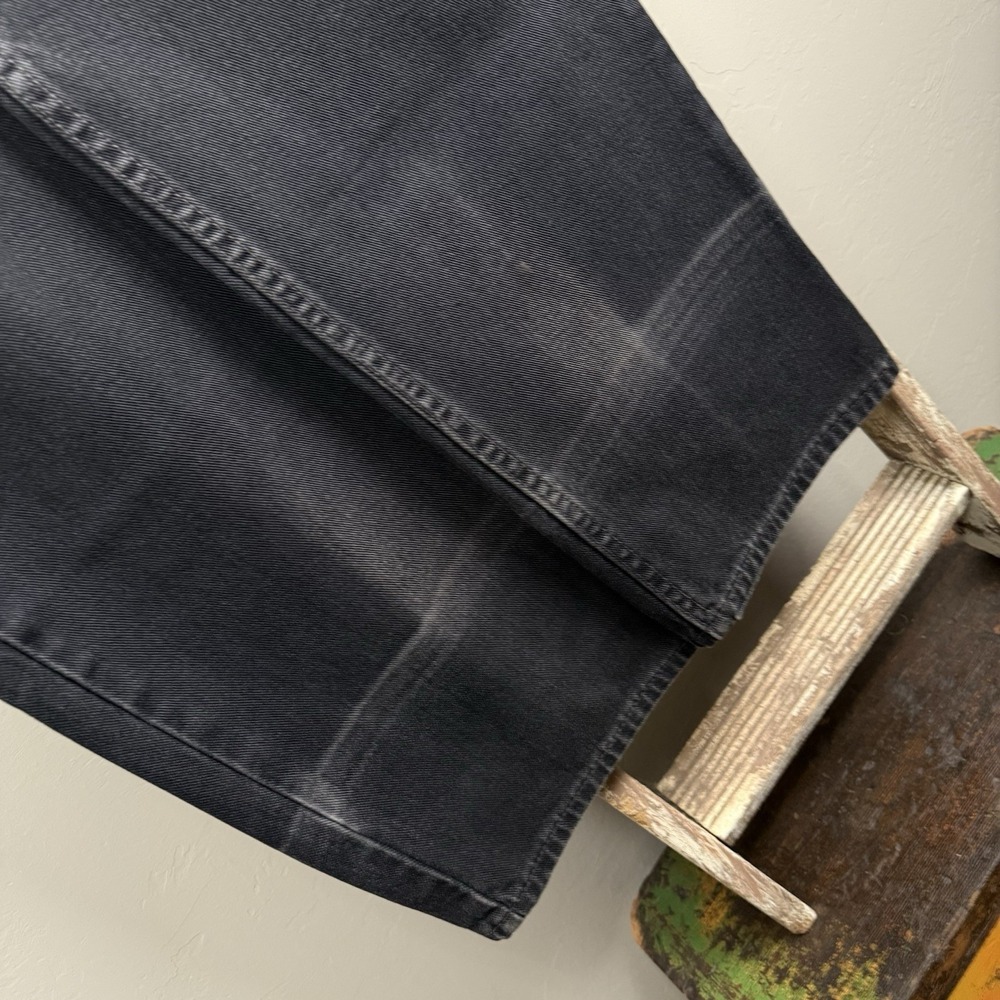 Vintage 2000 Levi 550 Relax Fit Black Denim Jeans size 38x32.5 - Picture 6 of 7